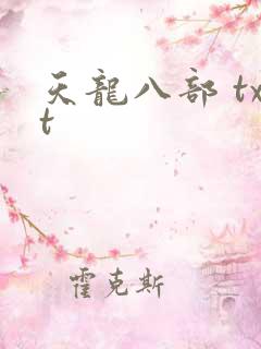 天龙八部 txt