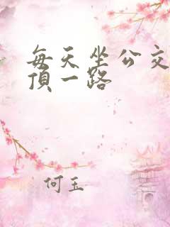 每天坐公交车都顶一路