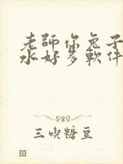 老师你兔子好软水好多软件