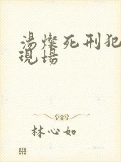 汤灿死刑犯枪决现场