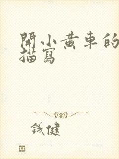 开小黄车的细腻描写