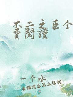 不二之臣全文免费阅读