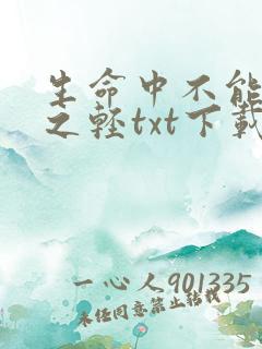 生命中不能承受之轻txt下载