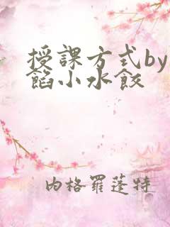 授课方式by肉馅小水饺