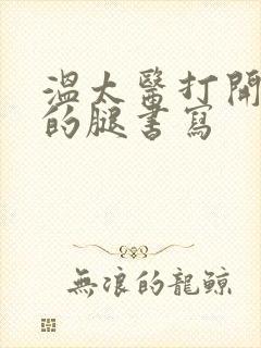 温太医打开眉庄的腿书写