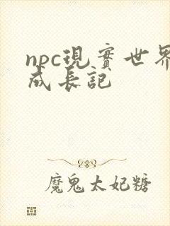 npc现实世界成长记