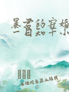 暴君的宠婚日常一日知千小说免费