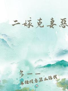 二嫁克妻恶少
