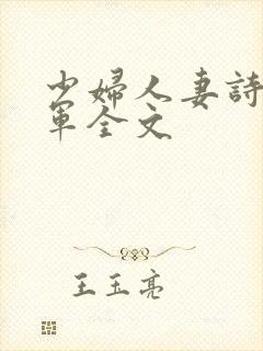 少妇人妻诗雨小军全文