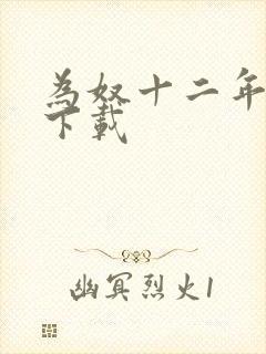 为奴十二年迅雷下载