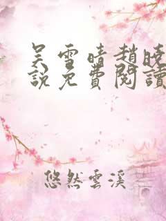 吴雪晴赵晓东小说免费阅读