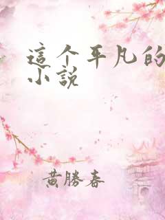 这个平凡的男子小说