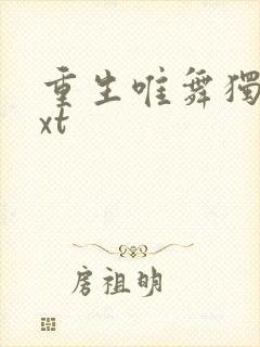 重生唯舞独尊txt