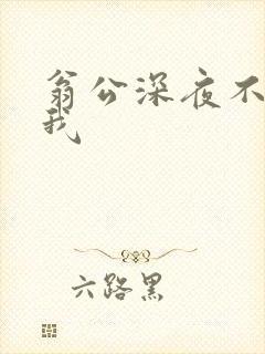 翁公深夜不停要我