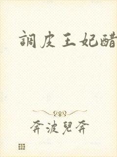 调皮王妃醋王爷