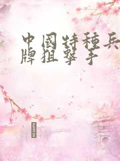 中国特种兵之王牌狙击手