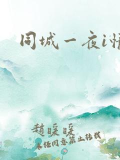同城一夜i情