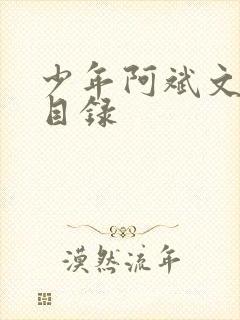 少年阿斌文说读目录