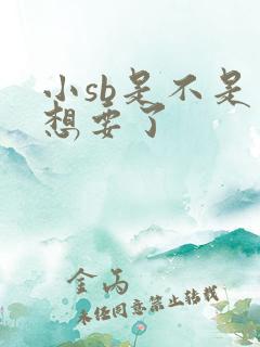 小sb是不是又想要了