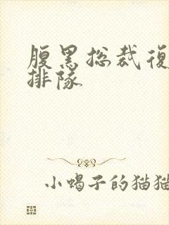 腹黑总裁复婚请排队