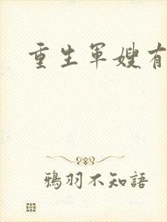 重生军嫂有空间