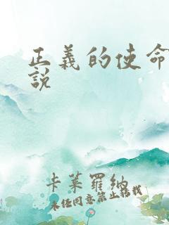 正义的使命 小说