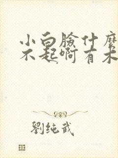 小白脸什么的伤不起啊有木有