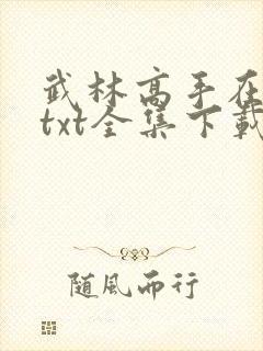 武林高手在校园txt全集下载