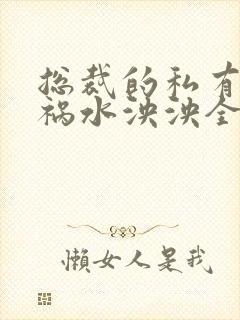 总裁的私有宝贝祸水泱泱全文阅读