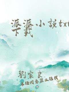 派派小说txt下载