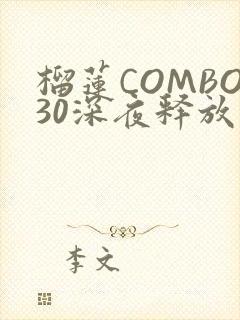 榴莲COMBO30深夜释放自己