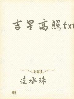 吉星高照txt