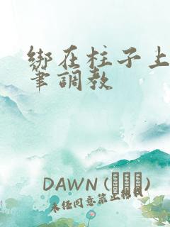 绑在柱子上用毛笔调教