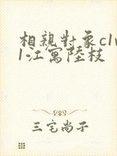 相亲对象c1v1江寓陆枝