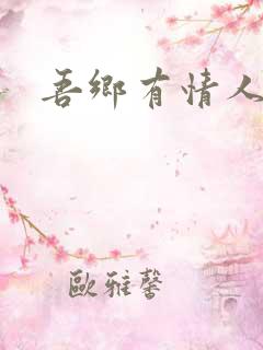 吾乡有情人小说