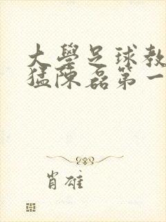 大学足球教练王猛陈磊第一篇