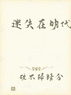 迷失在明代末年