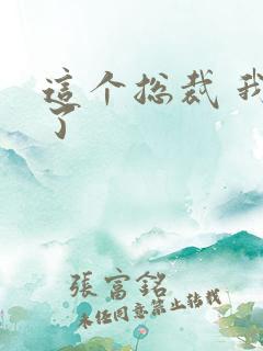 这个总裁 我要了