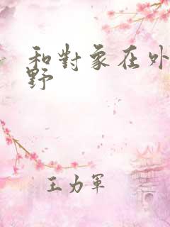 和对象在外面打野