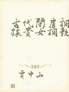 古代闺房调教h揉贵女调教记