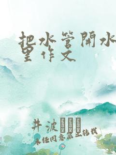 把水管开水放B里作文