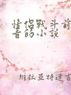 情侣战斗前适合看的小说