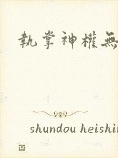 执掌神权无弹窗