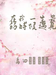 在我一生最猥琐的时候遇见你