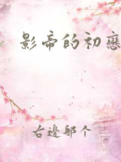 影帝的初恋