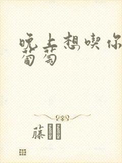 晚上想吃你的黑葡萄