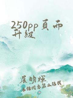 250pp页面升级
