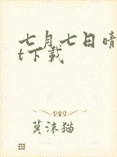 七月七日晴txt下载