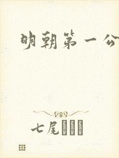 明朝第一公子