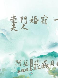 豪门婚宠 一品夫人